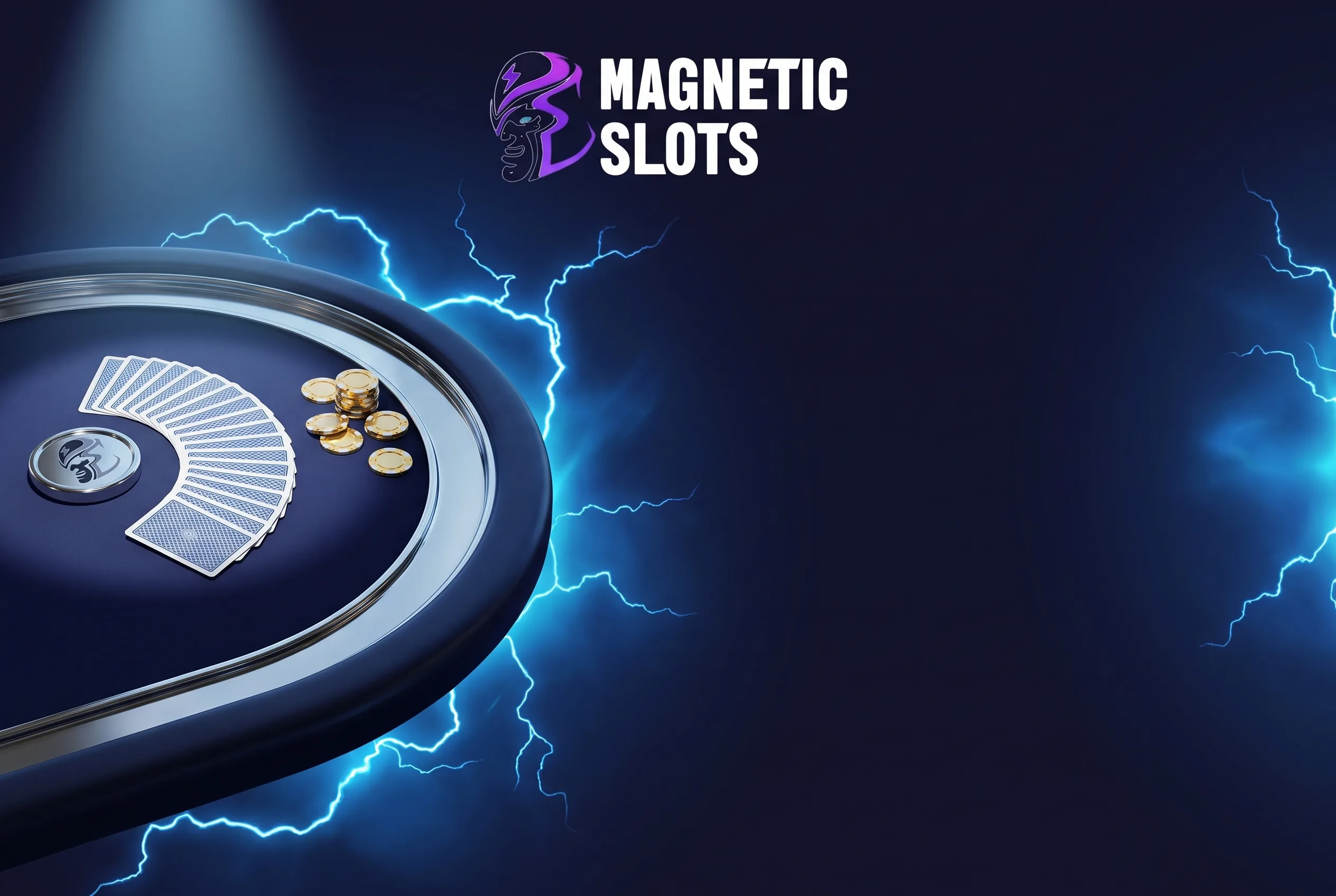 Magnetic Slots Live-Casino mit Casino-Tisch und Spielchips
